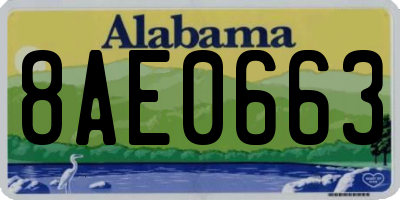 AL license plate 8AE0663