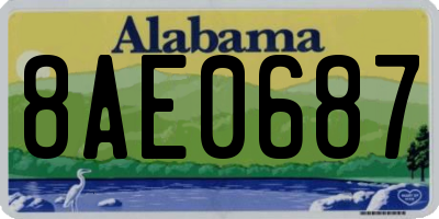 AL license plate 8AE0687