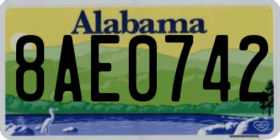 AL license plate 8AE0742