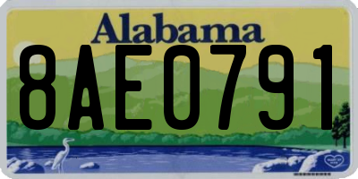 AL license plate 8AE0791