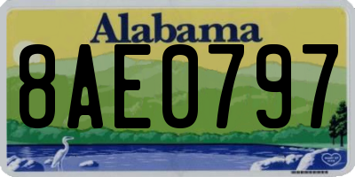 AL license plate 8AE0797