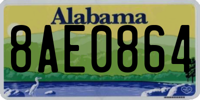 AL license plate 8AE0864