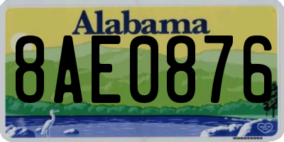 AL license plate 8AE0876