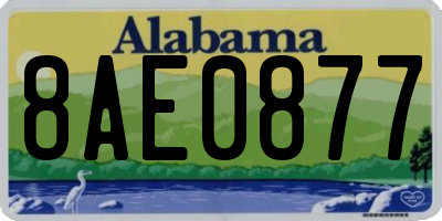 AL license plate 8AE0877