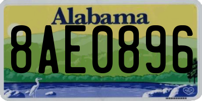 AL license plate 8AE0896