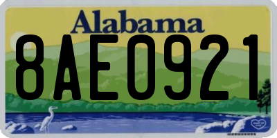AL license plate 8AE0921