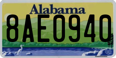 AL license plate 8AE0940