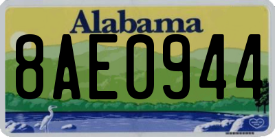 AL license plate 8AE0944