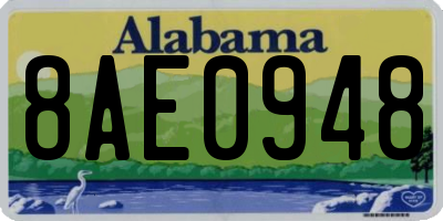 AL license plate 8AE0948