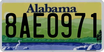 AL license plate 8AE0971