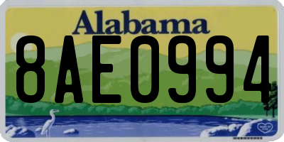 AL license plate 8AE0994