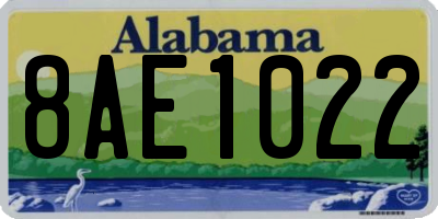 AL license plate 8AE1022