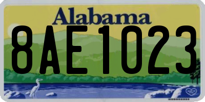 AL license plate 8AE1023