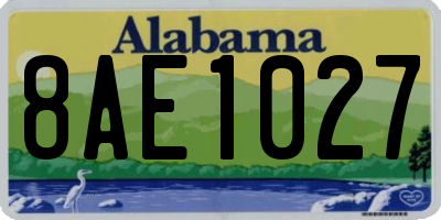 AL license plate 8AE1027