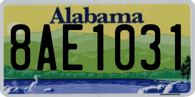 AL license plate 8AE1031