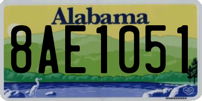 AL license plate 8AE1051
