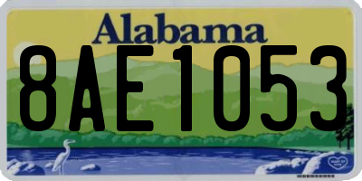 AL license plate 8AE1053