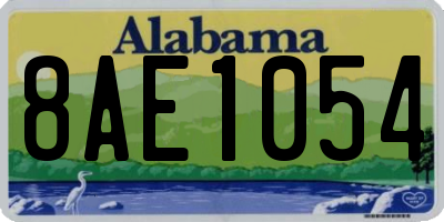 AL license plate 8AE1054