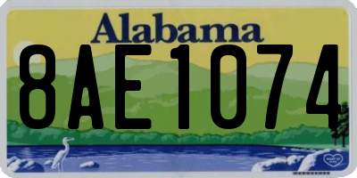 AL license plate 8AE1074