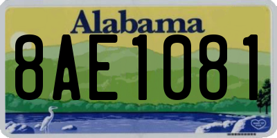 AL license plate 8AE1081
