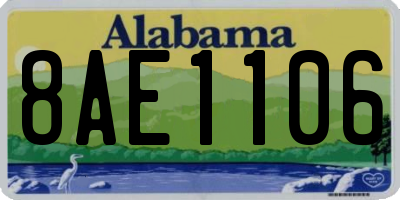 AL license plate 8AE1106