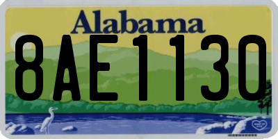 AL license plate 8AE1130