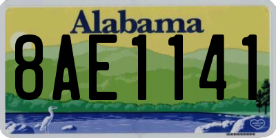 AL license plate 8AE1141