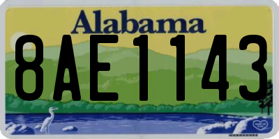 AL license plate 8AE1143