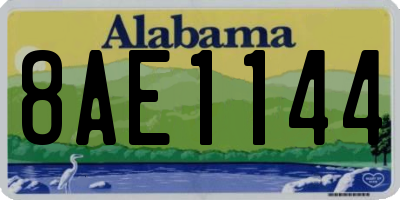 AL license plate 8AE1144