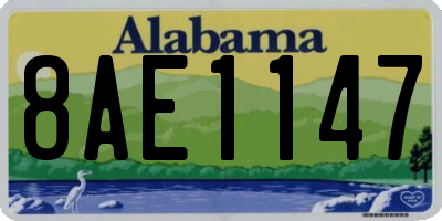 AL license plate 8AE1147