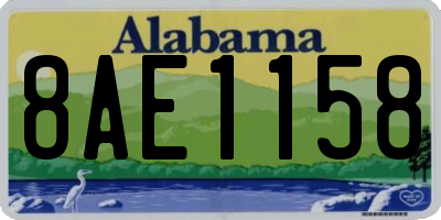 AL license plate 8AE1158