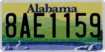 AL license plate 8AE1159