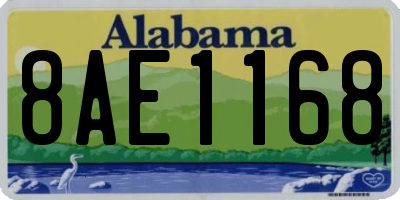 AL license plate 8AE1168