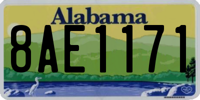 AL license plate 8AE1171