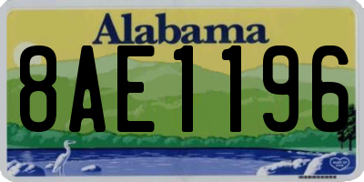 AL license plate 8AE1196