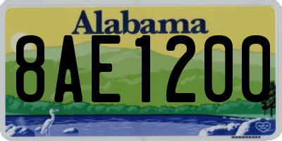 AL license plate 8AE1200