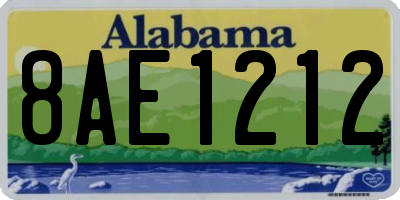 AL license plate 8AE1212