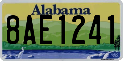 AL license plate 8AE1241