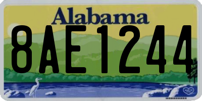 AL license plate 8AE1244