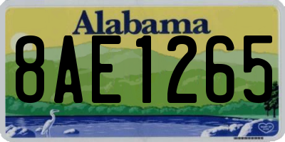 AL license plate 8AE1265