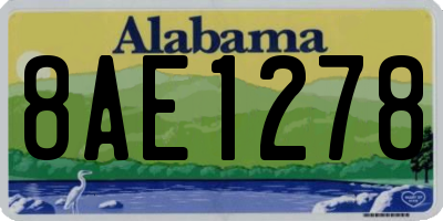 AL license plate 8AE1278