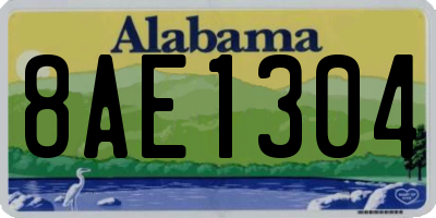 AL license plate 8AE1304
