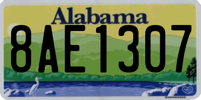 AL license plate 8AE1307