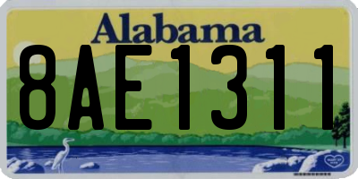 AL license plate 8AE1311