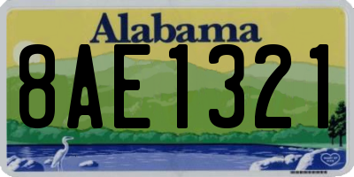 AL license plate 8AE1321