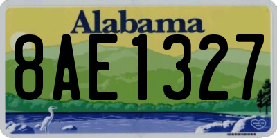 AL license plate 8AE1327