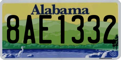 AL license plate 8AE1332