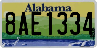 AL license plate 8AE1334