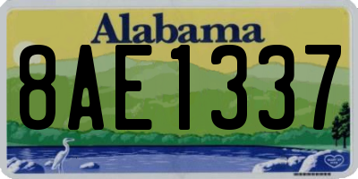 AL license plate 8AE1337