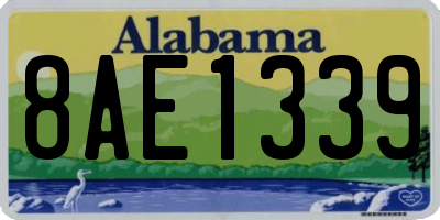 AL license plate 8AE1339